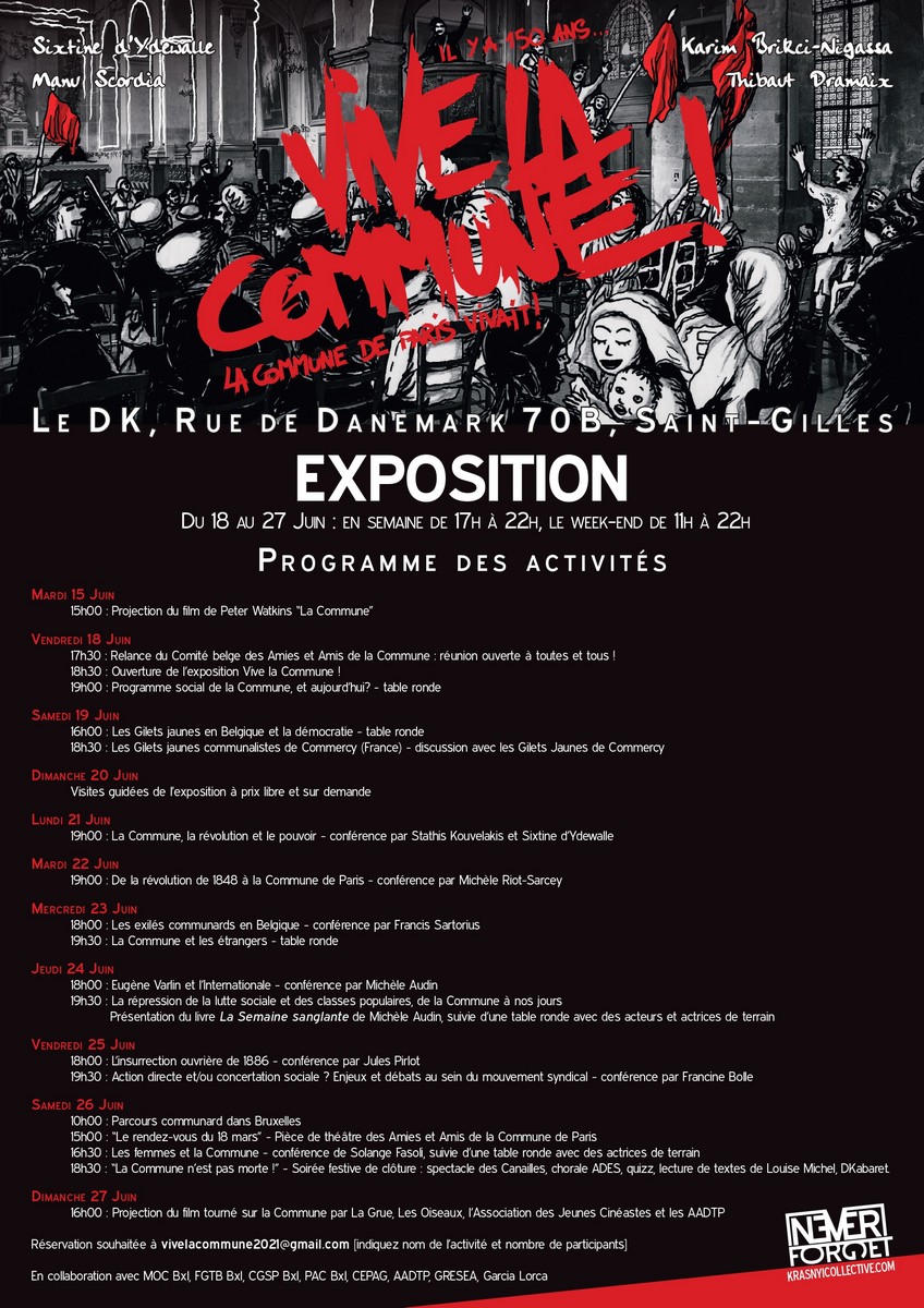 Affiche Vive la Commune Programme 18-27 juin